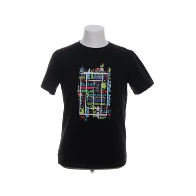 T-shirt (Black, Multicolored) from Tennis Point Cotton, Polyester
