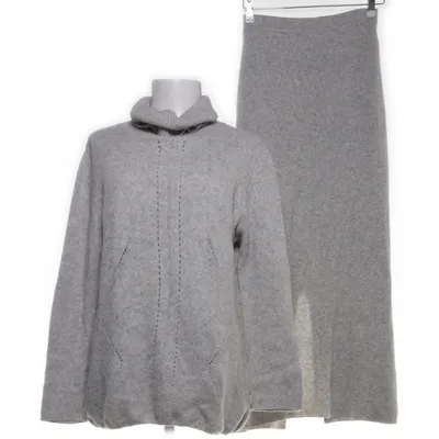 Set (Gray) from Lecomte Angora, Cashmere, Nylon, Silk, Wool, Viscose