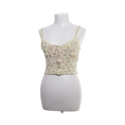 Crop top (Yellow, Multicolored) from Urban Outfitters Viscose