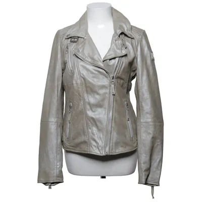 Bikerjack (Grijs) van Freaky Nation Katoen, Leer, Polyester