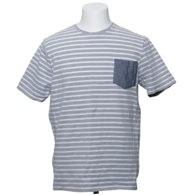 T-shirt (Gray, White) from Gino Marcello Cotton, Elastane