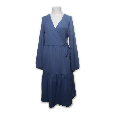 Omlottklänning (Blå) från Happy Holly Elastan, Återvunnen polyester