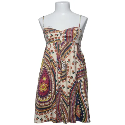 Kleid (Beige, Mehrfarbig) von Betsey Johnson Baumwolle, Elasthan, Polyester