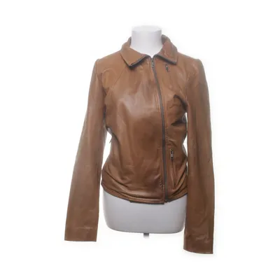 Läderjacka (Brun) från VILA Clothes Skinn, Polyester