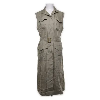 Maxi jurk (Beige) van Massimo Dutti Lyocell