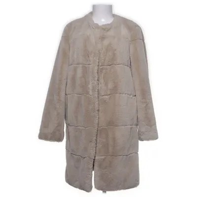Coat (Beige) from Mango Casual Polyester