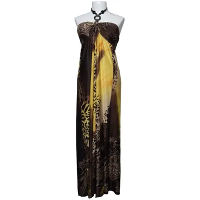 Robe dos-nu (Marron, Jaune, Multicolore)