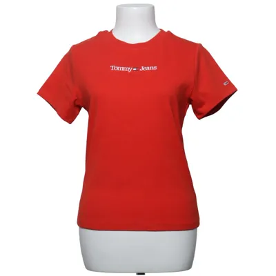 T-shirt (Rouge) de Tommy Hilfiger Jeans Coton, Élasthane