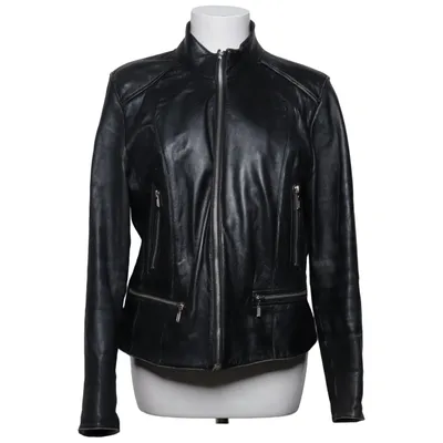 Leather jacket (Black) from Goldstein Leather, Polyester
