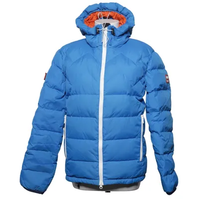 Down jacket (Blue, Orange) from Mountain Works Down, Feather, Polyamide, Polyester