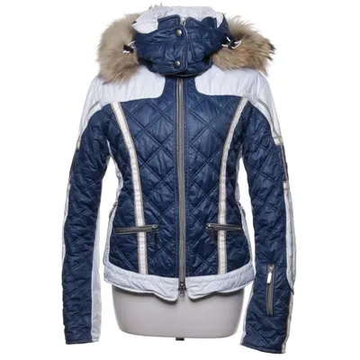 Ski jacket (Blue, White) from Emmegi Polyamide, Polyester, Polyurethane