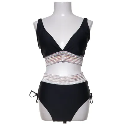Bikini (Zwart, Meerkleurig) Elastaan, Polyester