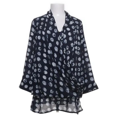 Wikkelblouse (Blauw, Wit) van MyWear Polyester