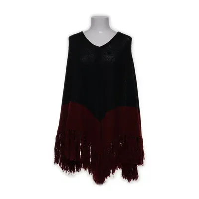 Poncho (Black, Red) from Sheego Trend
