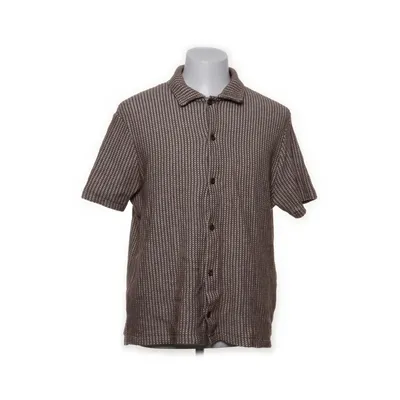 Kortärmad skjorta (Brun, Beige) från Zara Bomull, Polyester