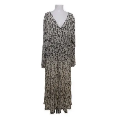 Maxi jurk (Beige, Zwart) van Mango
