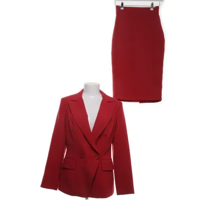 Tailleur jupe (Rouge) de Furelle Élasthane, Polyester, Viscose