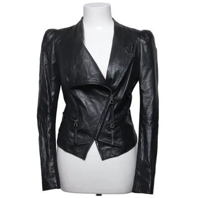 Biker jacket (ELLENA LEATHER JACKET) from ONLY Love Collection Acrylic, Elastane, Leather, Polyester, Viscose, Wool