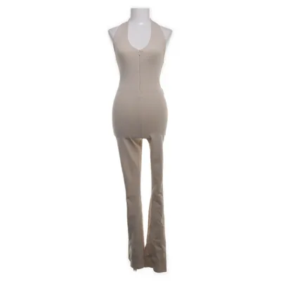 Jumpsuit (Beige) from Zara Cotton, Elastane, Polyester