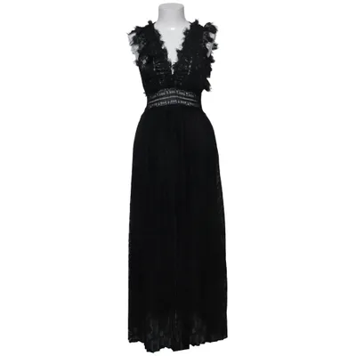 Maxi dress (Black) from Zara Polyamide, Polyester