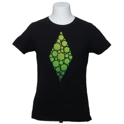 T-shirt (Black, Green) from Next Level Apparel Cotton