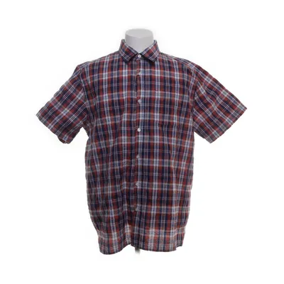 Kortærmet skjorte (Blå, Flerfarvet) fra J.F.K Bomuld, Polyester
