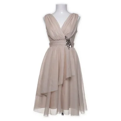 Robe de cocktail (Beige) de Yessica by C&A Fibre métallique, Polyamide, Polyester