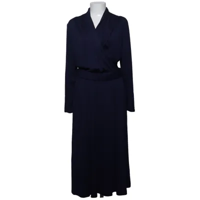 Slå-om-kjole (Blå) fra Woman Collection H&M Polyester, Viscose