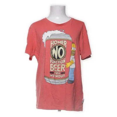 T-shirt (Röd) från The Simpsons Bomull, Polyester