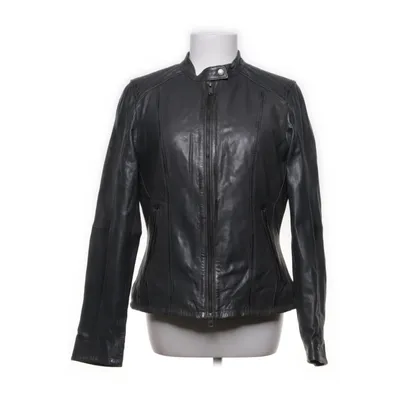 Leather jacket (Gray) from Bomboogie Leather, Polyester