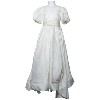 Robe de fille de fleur (Blanc) de Miss Miss