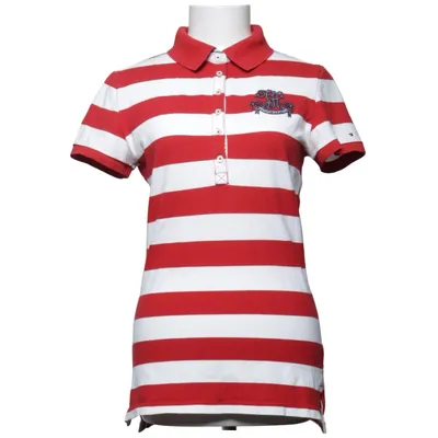 Polotrøje (Rød, Hvid) fra Tommy Hilfiger Sport Bomuld, Elastan