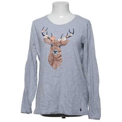 Lange mouwen shirt (Grijs) van Rebelle Katoen, Polyester
