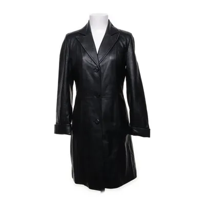 Veste longue en cuir (Noir) de Rossini Viscose, Cuir