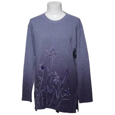 Pull-over (Gris, Violet) de Maxwell Coton, Polyester, Laine