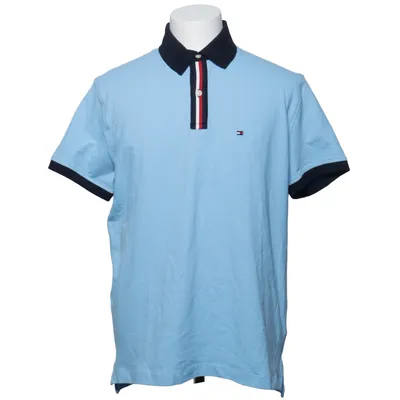 Polo (Bleu) de Tommy Hilfiger Coton, Élasthane