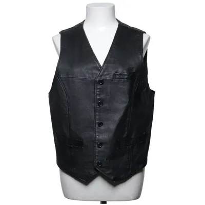 Leather vest (Black) from Hot Zone by KappAhl
