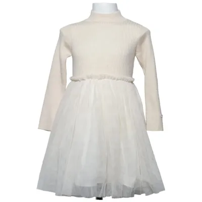 Dress (Beige) from Donsje Acrylic, Cotton, Polyester, Wool