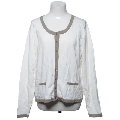 Cardigan (Hvid, Brun) fra College Polyamid, Viscose