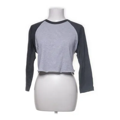 Baseballtröja (Grå, Svart) från American Apparel Bomull, Polyester