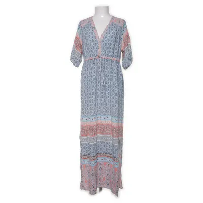 Robe longue (Bleu, Multicolore) de Evans Coton, Viscose