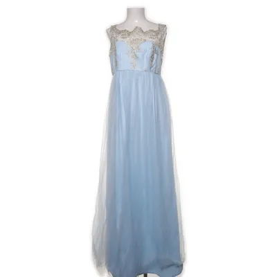 Robe de soirée (Bleu, Or) de Chi Chi London Polyester