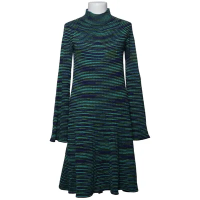 Rollkragenkleid (Blau, Grün, Schwarz) von Missoni Wolle