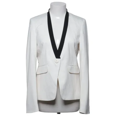 Blazer (White, Black) from Esmara Elastane, Polyester, Viscose