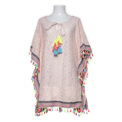 Poncho (Rosa, Flerfärgad) från OVS Bomull, Polyamid