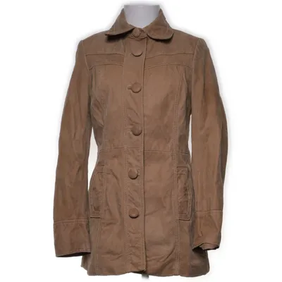 Läderkappa (Brun) från Lindex Skinn, Polyester