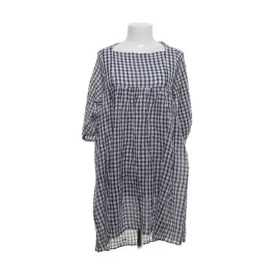 Jurk (Blauw, Wit) van Dobber Katoen, Elastaan