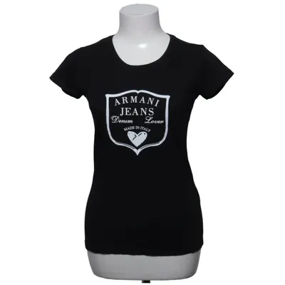 T-shirt (Noir) de Armani Jeans Coton, Élasthane