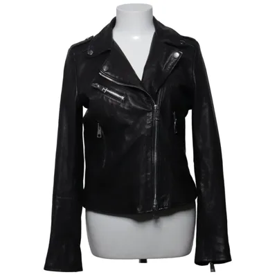 Biker jacket (Black) from King Kong Leather, Viscose