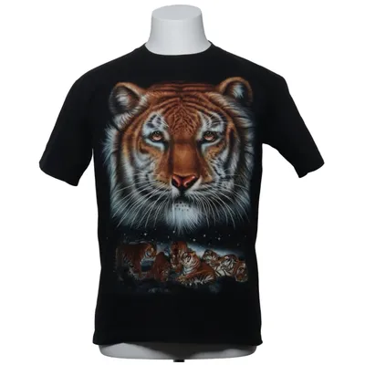 T-shirt (Sort, Flerfarvet) fra Rock Chang Bomuld